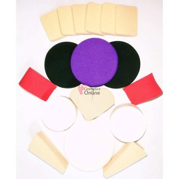 Bureti pentru Make-Up STB04, set de 18 bucati
